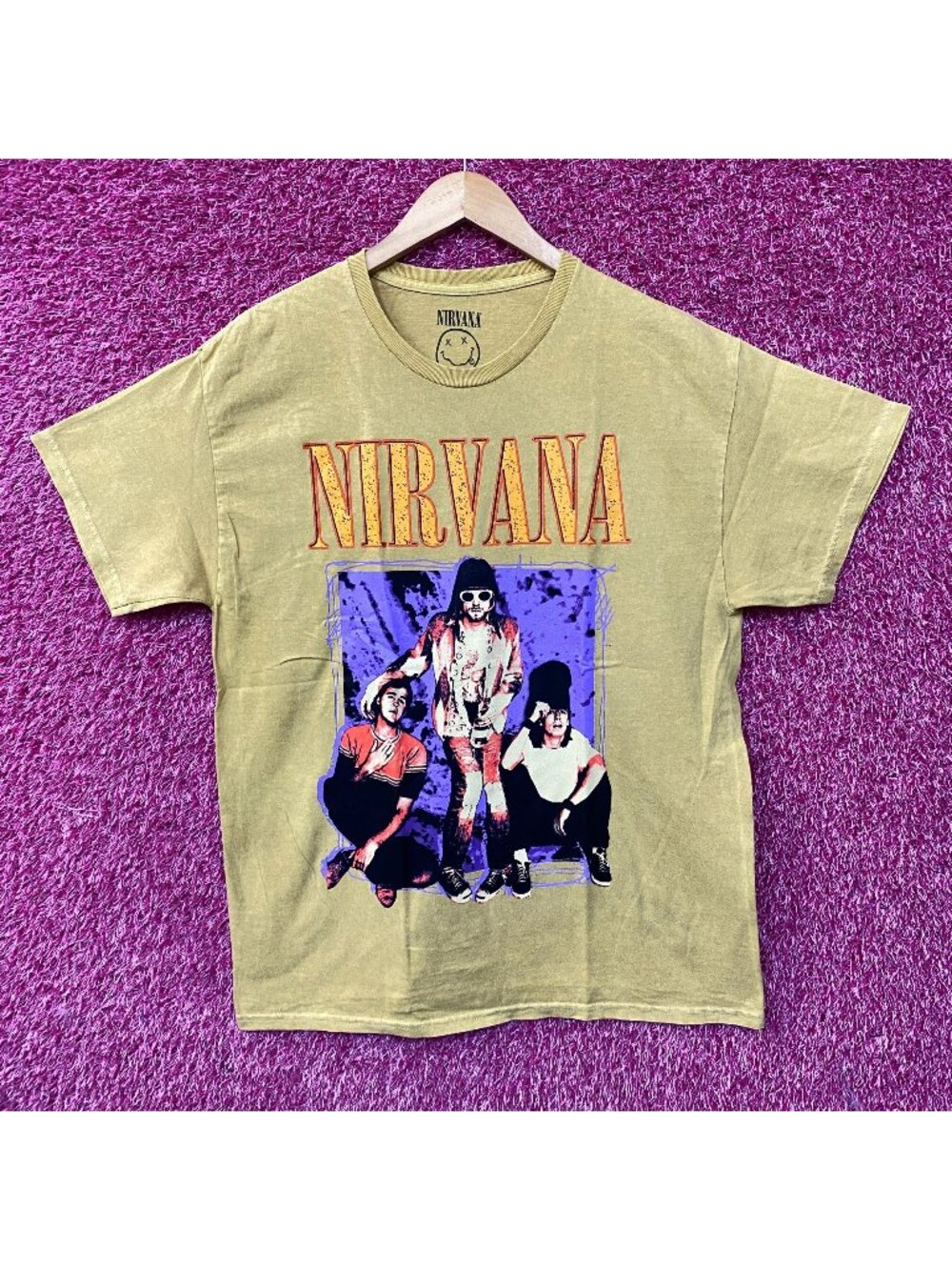 Nirvana Nevermind Band Members Grunge T-Shirt Large